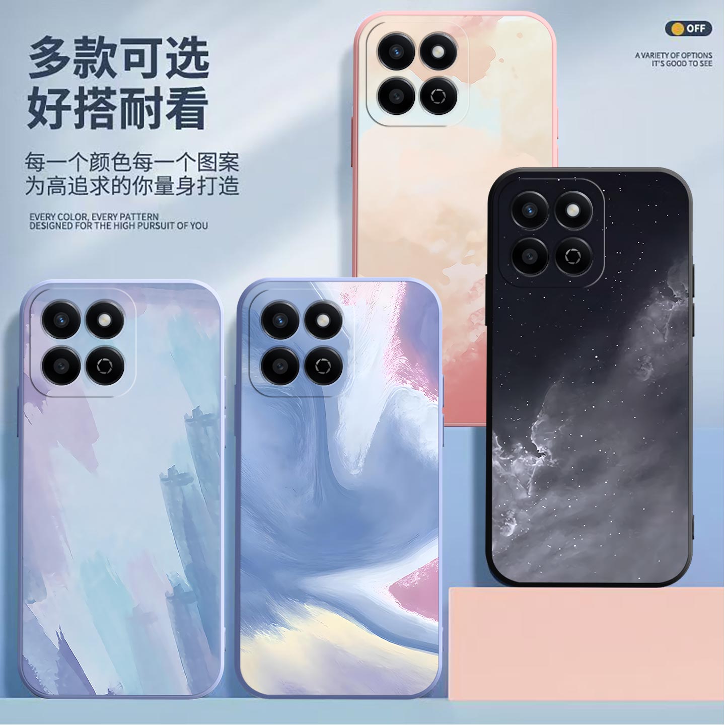 适用于荣耀Play10T手机壳LOG-AN10镜头全包Honor磨砂水彩画超薄高级防摔软壳高颜值保护套硅胶男女新款手机套