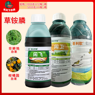 利尔美利歌 20%草铵膦草胺膦柑橘果园荒地牛筋草小飞蓬农药除草剂