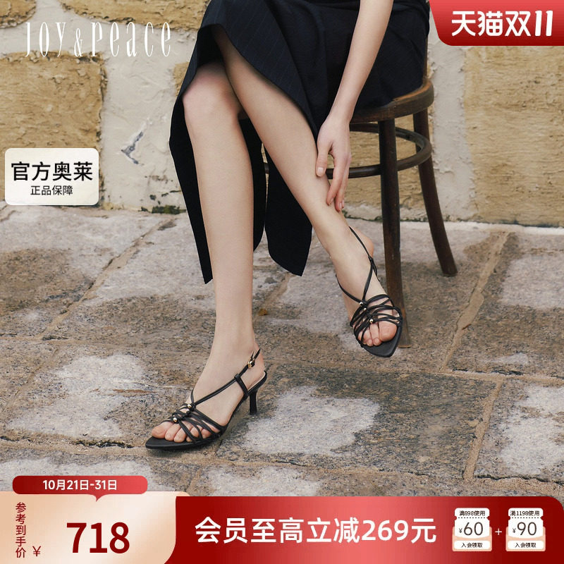 真美诗西西里恋曲高跟罗马凉鞋