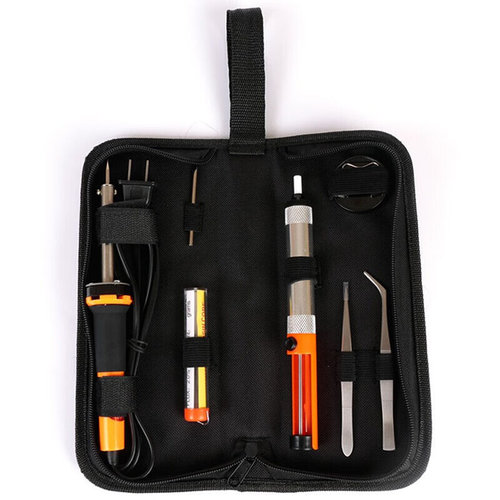 钢盾T130011便携7件套30W电烙铁套装镊子/焊锡丝/吸锡器/烙铁架/[