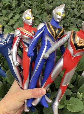 阿古茹奥特玩具 高斯软胶人偶手办模型儿童超人男孩 盖亚 戴拿