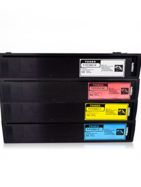 适用东芝T-FC35C 2500C 3500C 3510C黑红黄蓝色墨粉粉仓碳粉粉盒