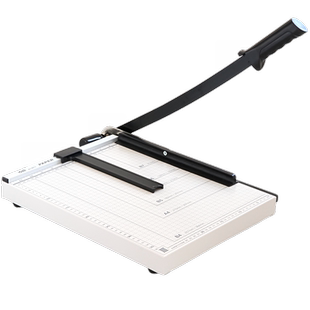 得力8014切纸刀A4钢质切纸机A3手动裁纸刀裁纸机铡刀金属钢制照片裁剪A5相片割纸办公家用小型