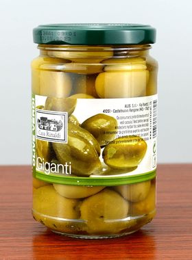 意大利进口卡萨芮纳迪巨型绿橄榄310g大号带核腌渍整粒青橄榄罐头