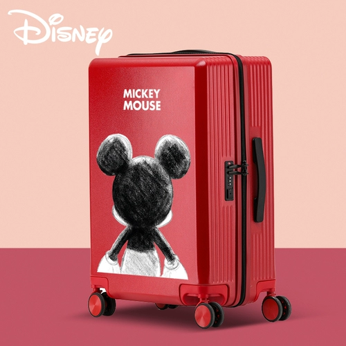 Дисней, универсальный мультяшный чемодан на колесиках подходит для мужчин и женщин, Дисней Микки Маус