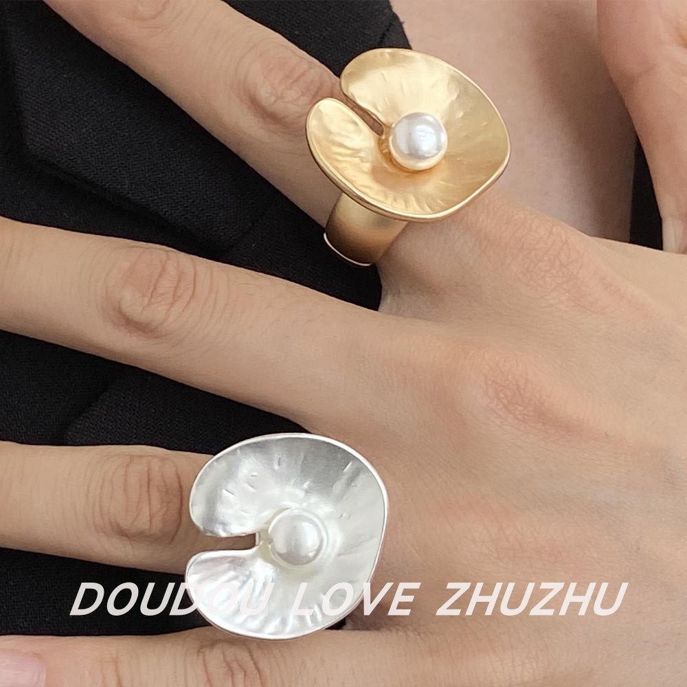 欧美夸张法式圆片褶皱金属戒指女不规则弹力可调节小众花朵指环,饰品/流行首饰/时尚饰品新,戒指/指环,淘宝优惠券,粉丝福利购,淘宝优惠卷