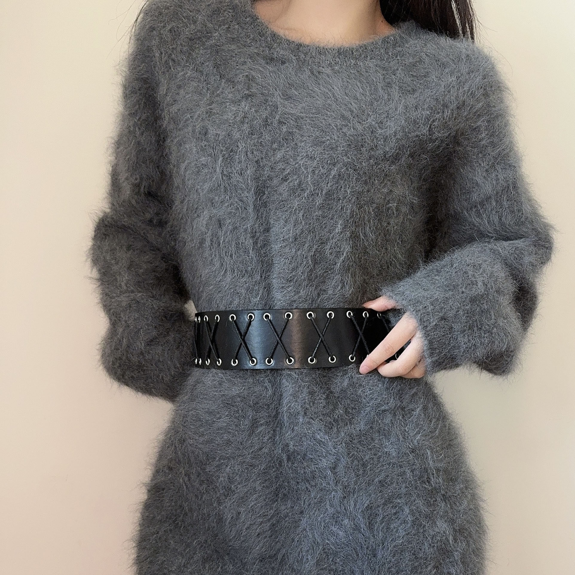 西部牛仔复古流苏腰带交叉绑带潮酷个性独特气质宽版腰封皮带配饰