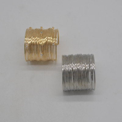 欧美女式合金·线丝缠绕手镯