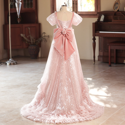 女童礼服儿童绝美公主裙生日宴花童轻奢小众高端演出服2025新款春