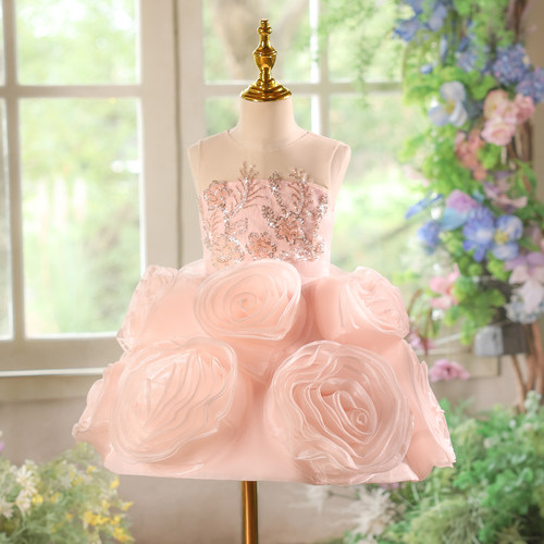 女童礼服2025新款公主裙钢琴生日