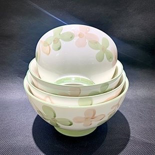 5.5 6英寸高足碗米饭碗面碗粥碗釉下彩简约风 裕行梵高4.5 正品