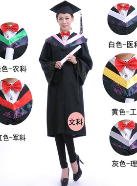 成|考报|名费文科理科缘梦定制学士硕士学位服大学生毕业礼服