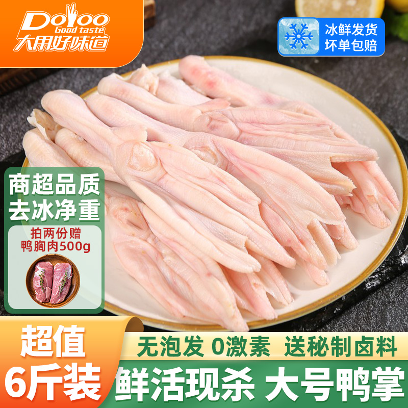 10斤大号生鸭掌烧烤火锅食材