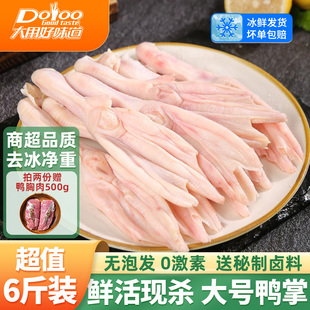 鸭掌生鲜冷冻批发鸭货带骨鸭爪商用速冻烧烤新鲜火锅食材生鸭掌