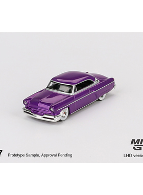 MINIGT车模1:64 林肯Capri 紫色 合金车模仿真汽车模型收藏摆件