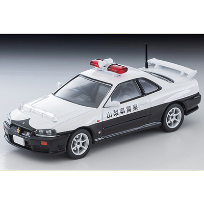 TLV车模N366a 日产25GT-T 山梨县警车合金车模仿真车模型收藏摆件