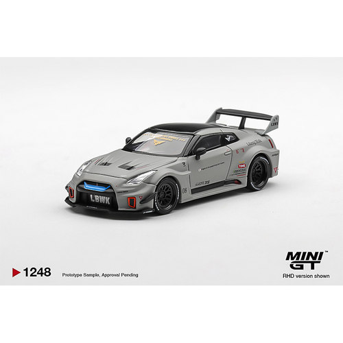 MINIGT1248号 1:64 日产35GTRR LBWK灰色合金车模仿真车模型收藏