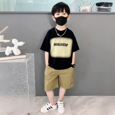 帅气！男童纯棉薄款两件套