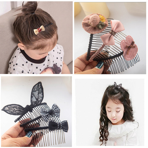 儿童发饰bb神器插梳刘海整理简约