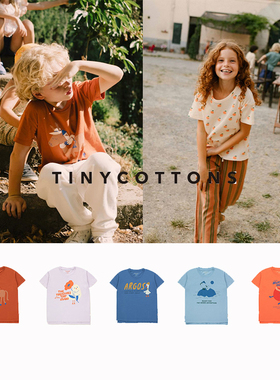 555【77MODE 】Tinycottons SS22春夏新款短袖儿童T恤 正品不退货
