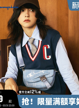 Champion冠军单肩包秋冬新款复古马鞍包时尚休闲斜挎包胸包男女