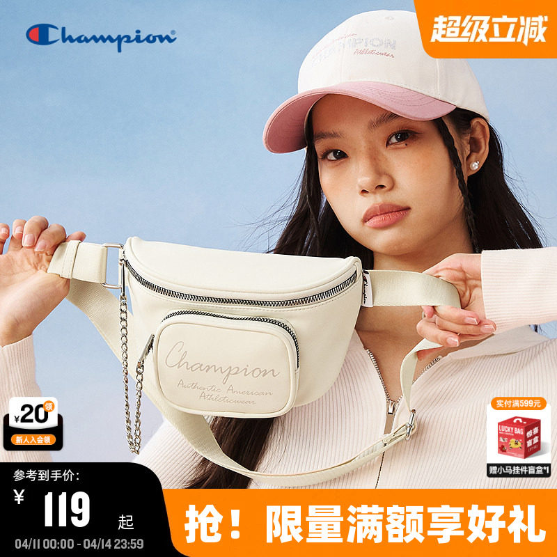 Champion冠军斜挎包2025秋冬新款女胸包时尚手机包单肩包运动腰包