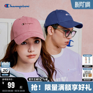 Champion冠军棒球帽25秋冬新款 V脸帽情侣男女运动休闲鸭舌帽遮阳