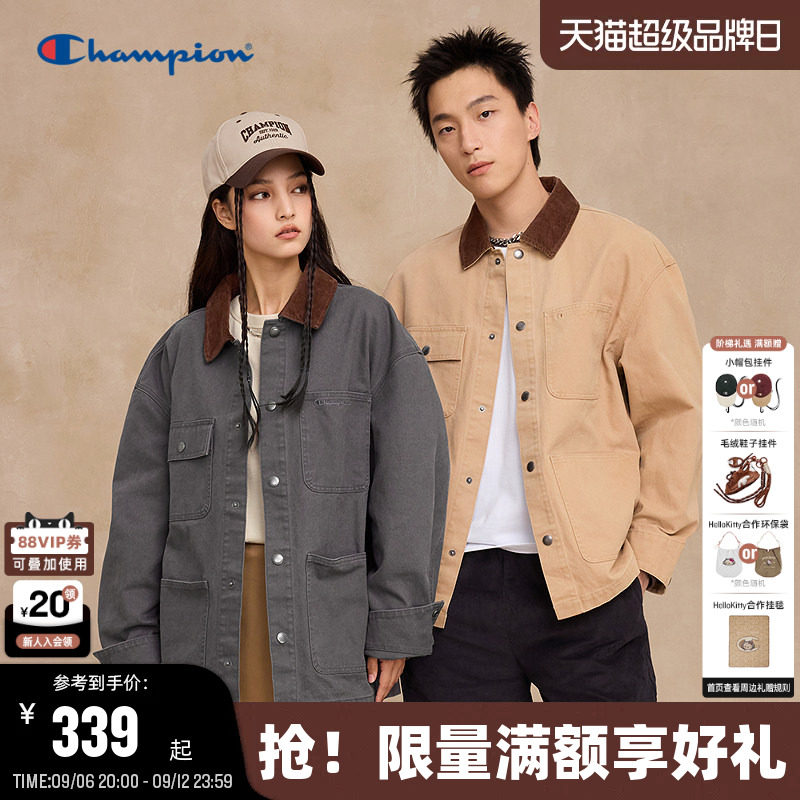 Champion冠军工装外套男女同款图片