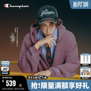 拉链开衫 新款 Champion冠军连帽卫衣男春秋季 外套女 丁禹兮同款