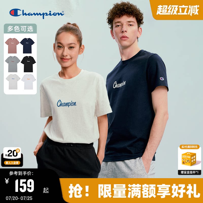 Champion冠军印花情侣短袖