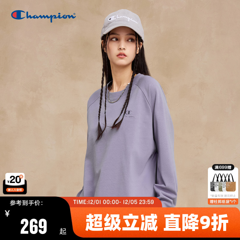 Champion冠军插肩袖长袖T恤女