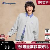 新款 Champion冠军卫衣开衫 女2026春季 潮外套休闲风复古红色圆领秋