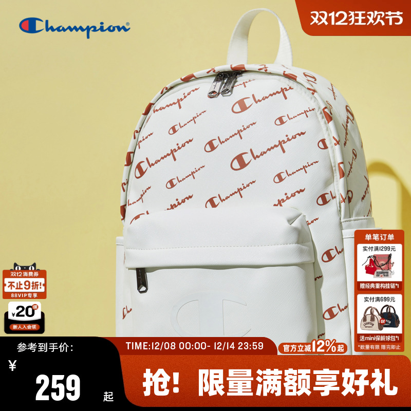 Champion冠军logo美式双肩包男女