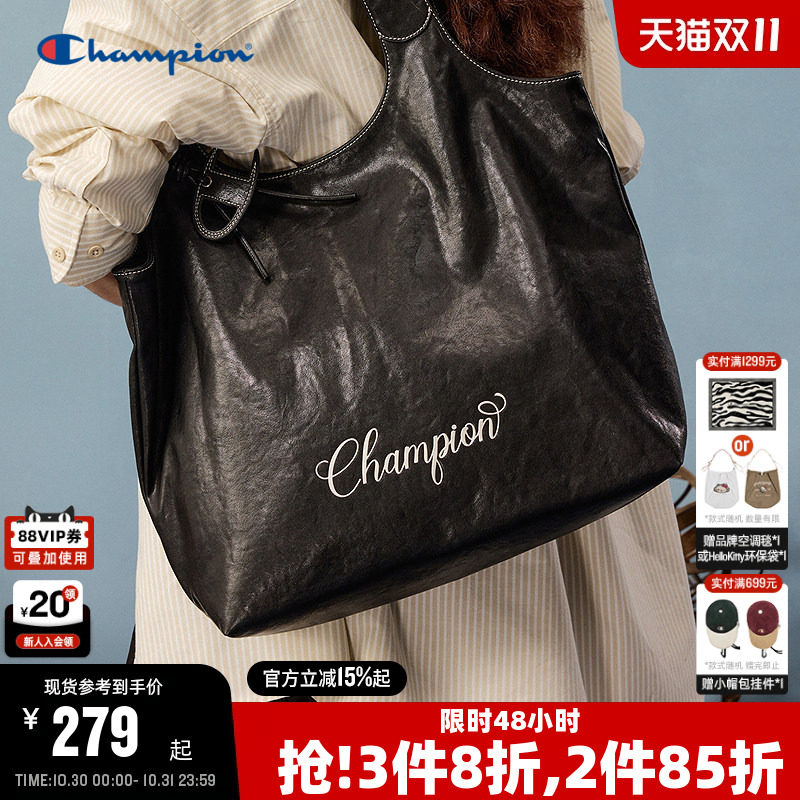 Champion冠军单肩包2026秋季新款女高级轻便托特包大容量手提包男