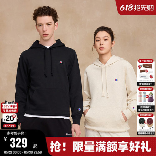 Champion冠军情侣连帽宽松卫衣