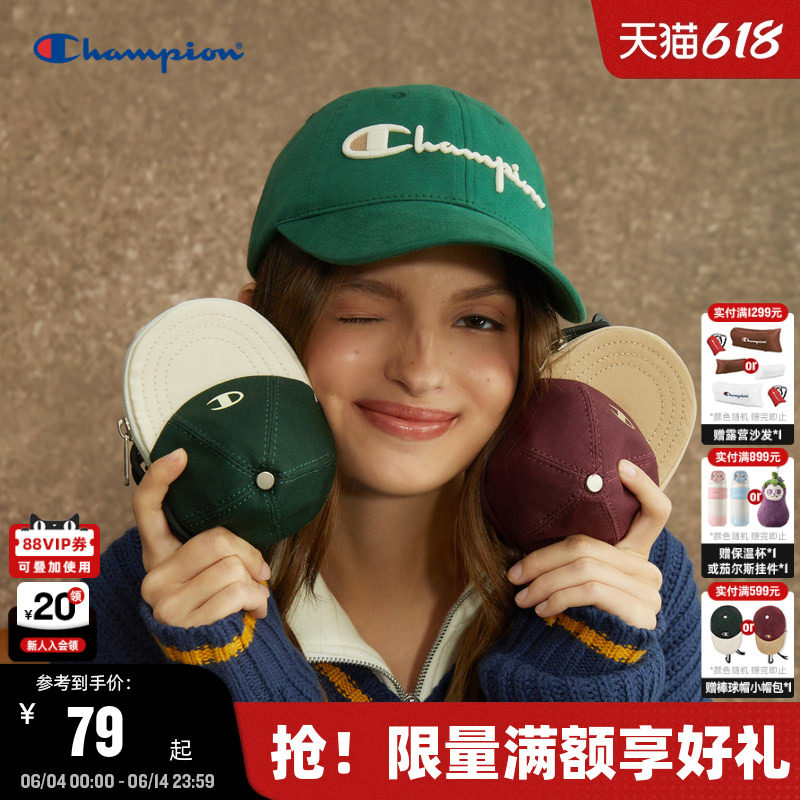 Champion冠军24秋季小帽包女SmallCapBag迷你腰包男单肩斜挎包