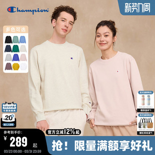 Champion冠军圆领卫衣男2026春级经典小C刺绣logo情侣卫衣美式潮