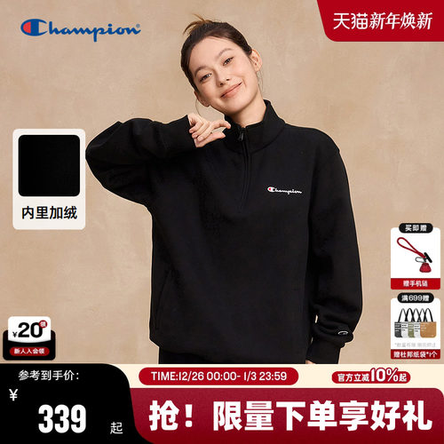 Champion冠军套头卫衣情侣装