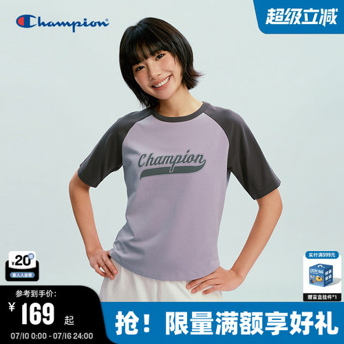 Champion冠军插肩袖T恤女