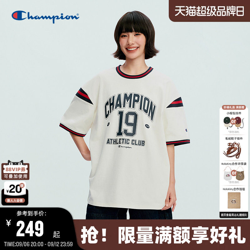 Champion球衣风情侣款短袖T恤图片