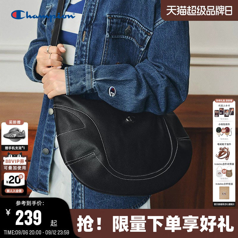 Champion冠军单肩包月牙hobo包