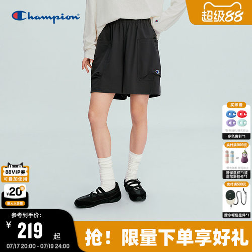 Champion休闲工装风短裤女款