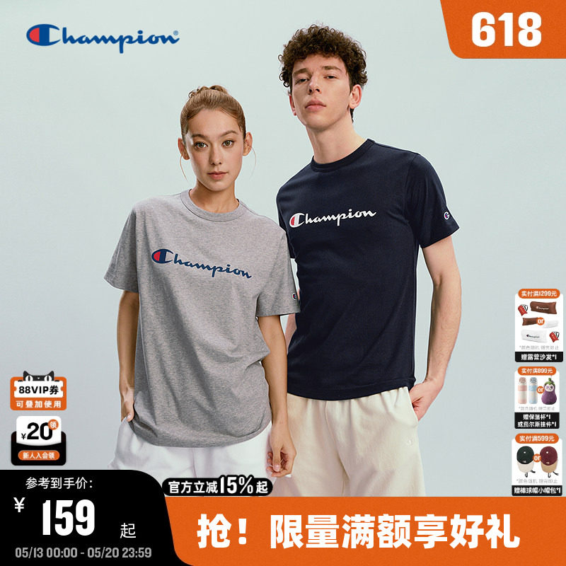 Champion冠军短袖男2026夏季新款经典款T恤印花logo潮休闲宽松女