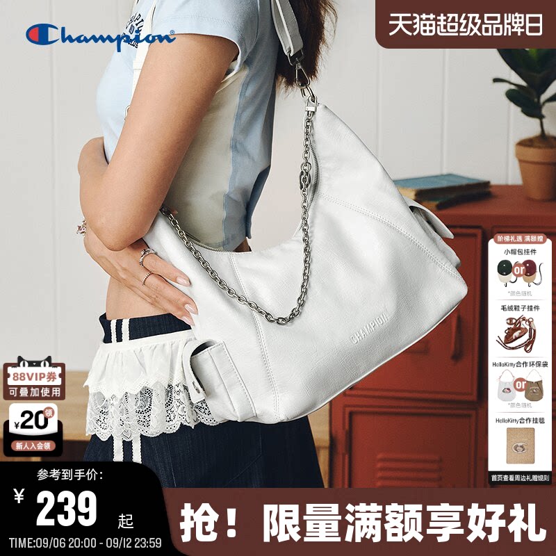 Champion冠军链条机车包腋下包图片