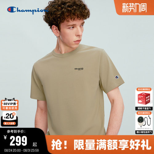 Champion休闲美式宽松短袖T恤