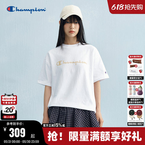 Champion冠军纯棉女款短袖