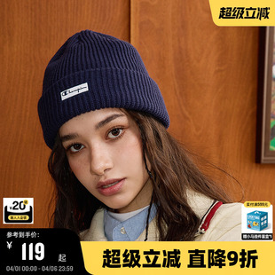 Champion冠军25秋冬新款 简约 针织帽男女情侣休闲红色冷帽潮流时尚