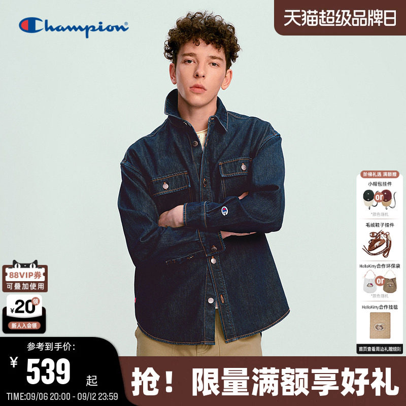 Champion冠军牛仔外套男女同款图片