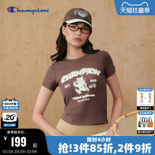 Champion冠军美式复古女款短袖