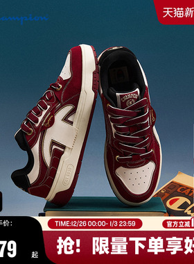 Champion冠军板鞋25秋冬新款撕带鞋女红色复古休闲鞋男时尚运动鞋